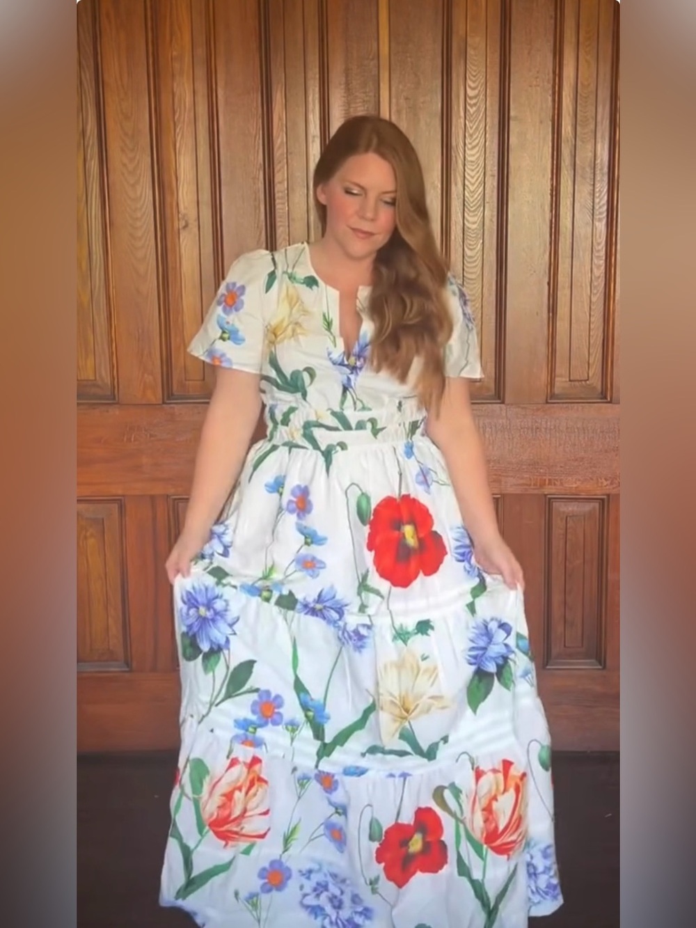 ANTHROPOLOGIE Somerset Maxi Dress Size XS White Multi Summer Floral